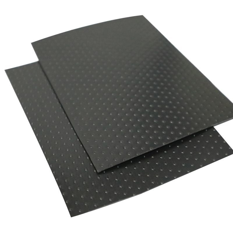 Géomembrane de revêtement d'étang en HDPE noir haute densité résistant à la chaleur pour toiture, revêtement d'étang à poissons, décharge minière