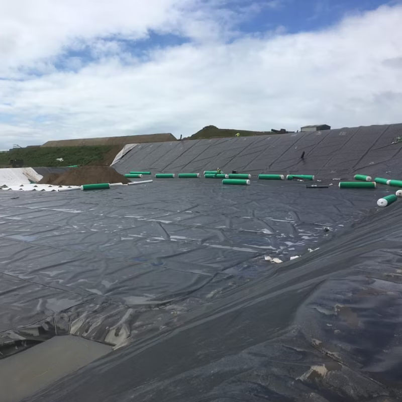 1.0mm 1.5mm Matériau vierge 100% ASTM Anti-filtrage imperméable à l'eau Texturé lisse LDPE LLDPE HDPE Geomembrane