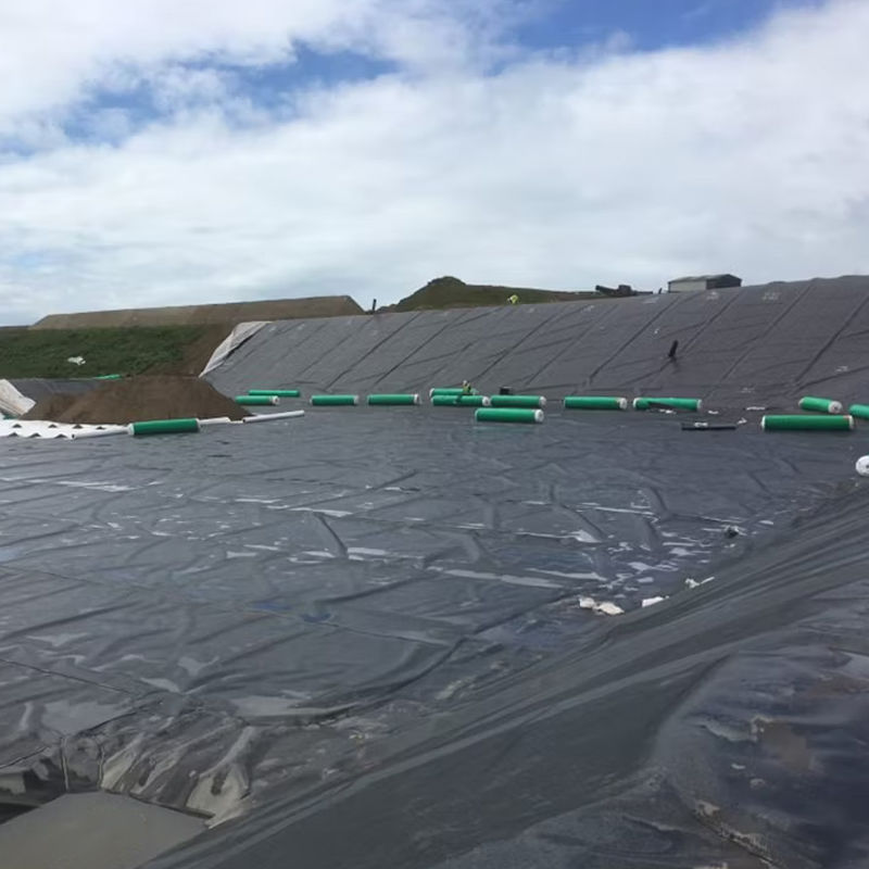 1.0mm 1.5mm Matériau vierge 100% ASTM Anti-filtrage imperméable à l'eau Texturé lisse LDPE LLDPE HDPE Geomembrane