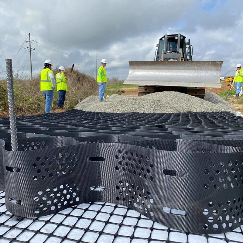 Géocellules en HDPE durables Géocellule en HDPE à surface lisse pour allées Contrôle de l'érosion pour pentes Soutien de mur de soutènement