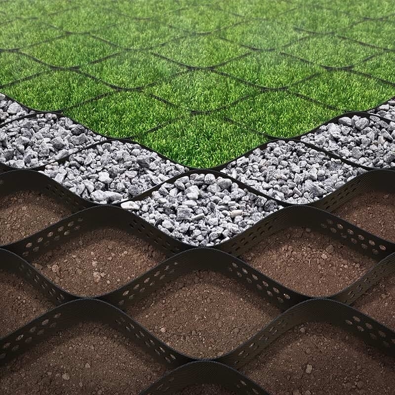 Géocellules en HDPE durables Géocellule en HDPE à surface lisse pour allées Contrôle de l'érosion pour pentes Soutien de mur de soutènement