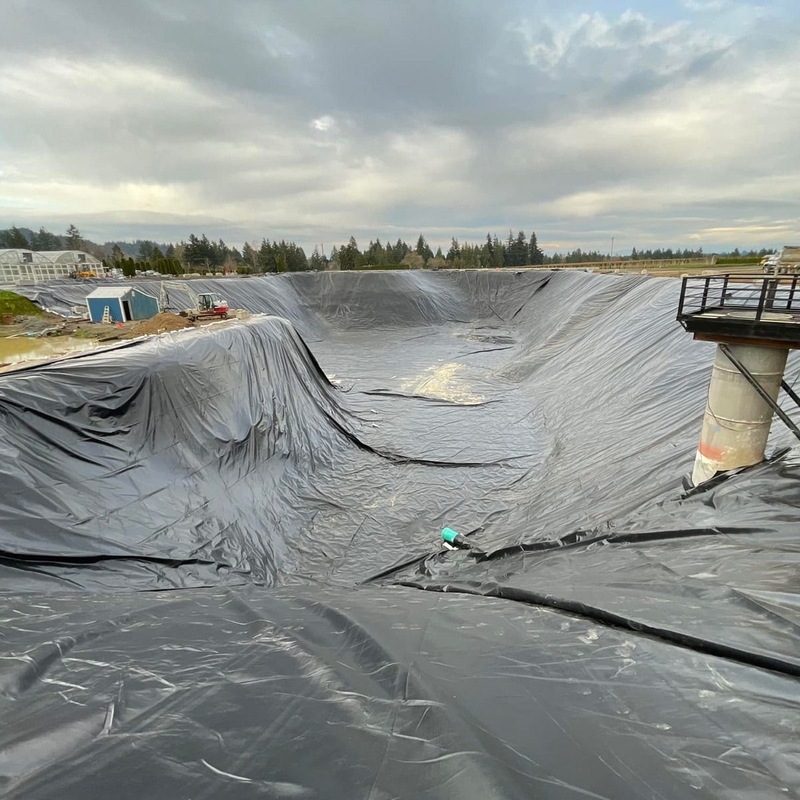 Bâche géomembrane pour étang de pisciculture en polyéthylène extérieur, bâche de confinement en HDPE, grande bâche pour étang, bâche géomembrane imperméable pour étang