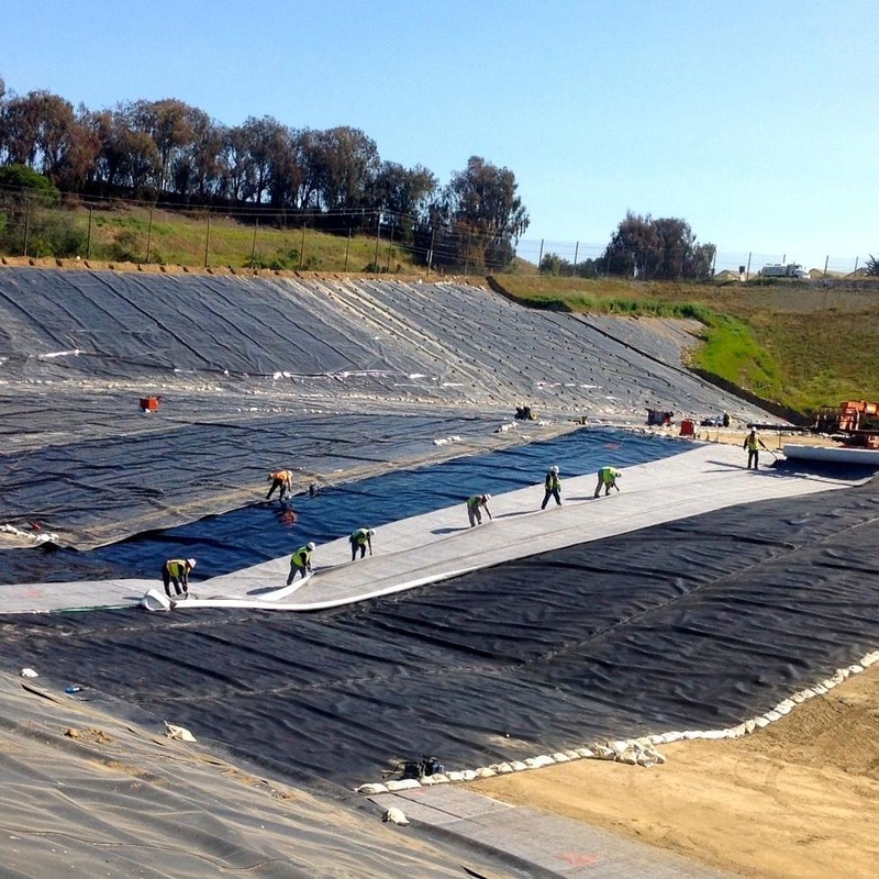 Bâche géomembrane pour étang de pisciculture en polyéthylène extérieur, bâche de confinement en HDPE, grande bâche pour étang, bâche géomembrane imperméable pour étang