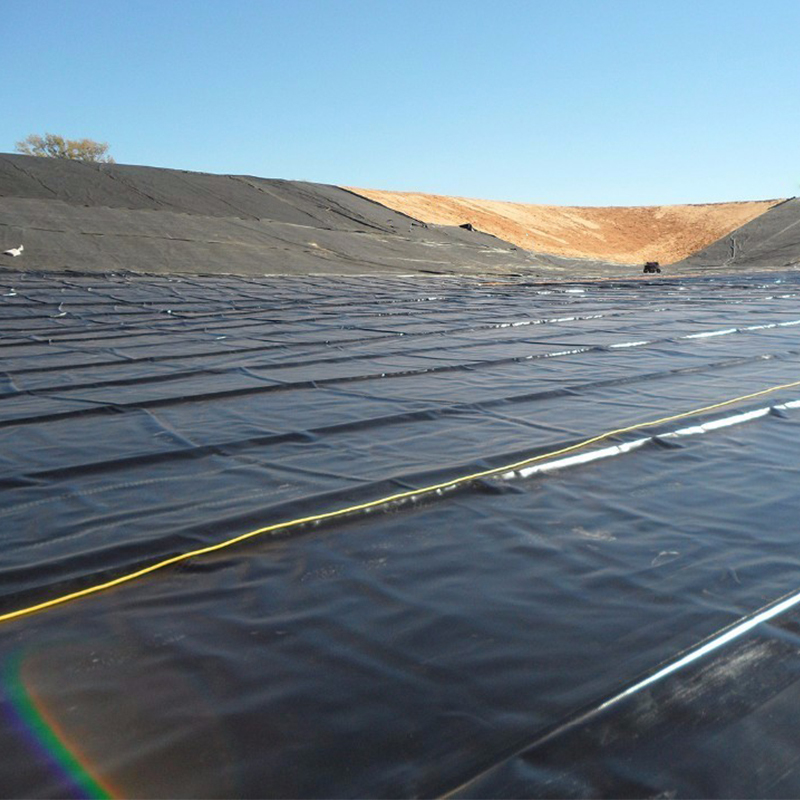 Prix d'usine 100% polyéthylène vierge haute densité géomembrane HDPE imperméable anti-infiltration lisse texturée pour revêtement d'étang de barrage minier de décharge lac d'eau