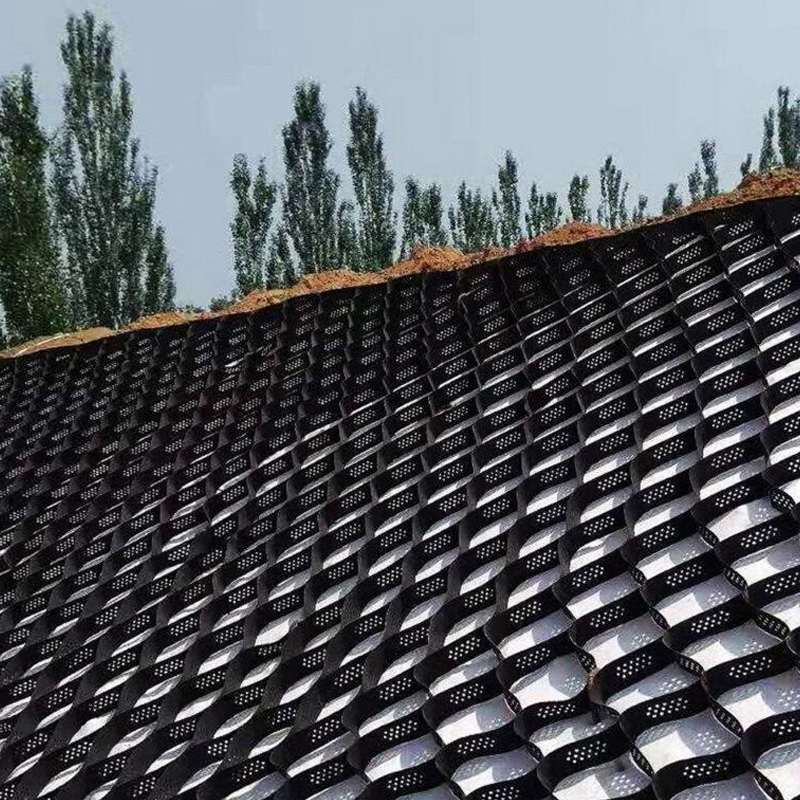 Réseau routier en plastique standard ASTM Gravier Honeycomb HDPE Géocelle pour la maintien des murs Renforcement de la pente Protection de la voie d'accès Géocelle contrôle de l'érosion