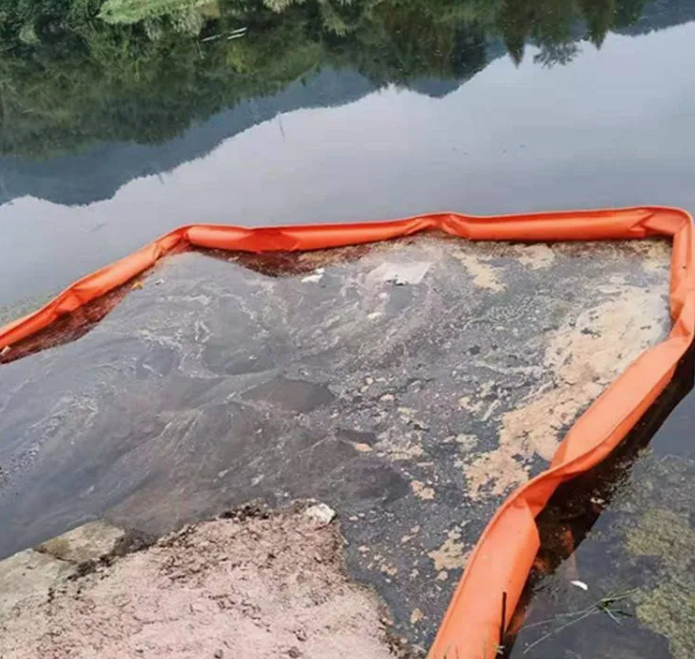 Rideau de sel PVC flottant Rideau de sel confinement Boom Eco-friendly Oil Spilling Boom Rideau de sel flottant pour les environnements aquatiques